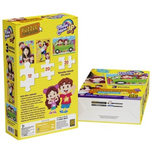  Quebra-cabeça - Progressivo -MARIA CLARA E JP 3 EM 1 12-20-30 PCS REF 04070