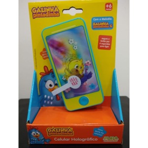 CELULAR HOLOGRAFICO GALINHA PINTADINHA -REF 20210