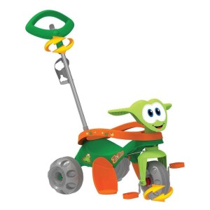 TRICICLO ZOOTICO PASSEIO PEDAL VERDE REF 734 , BANDEIRANTES .